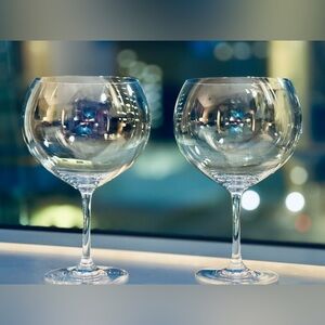 NWT Villeroy Boch “Allegorie 30 Oz Bourgogne Crystal Wine Glasses” Qty 2 / Pair